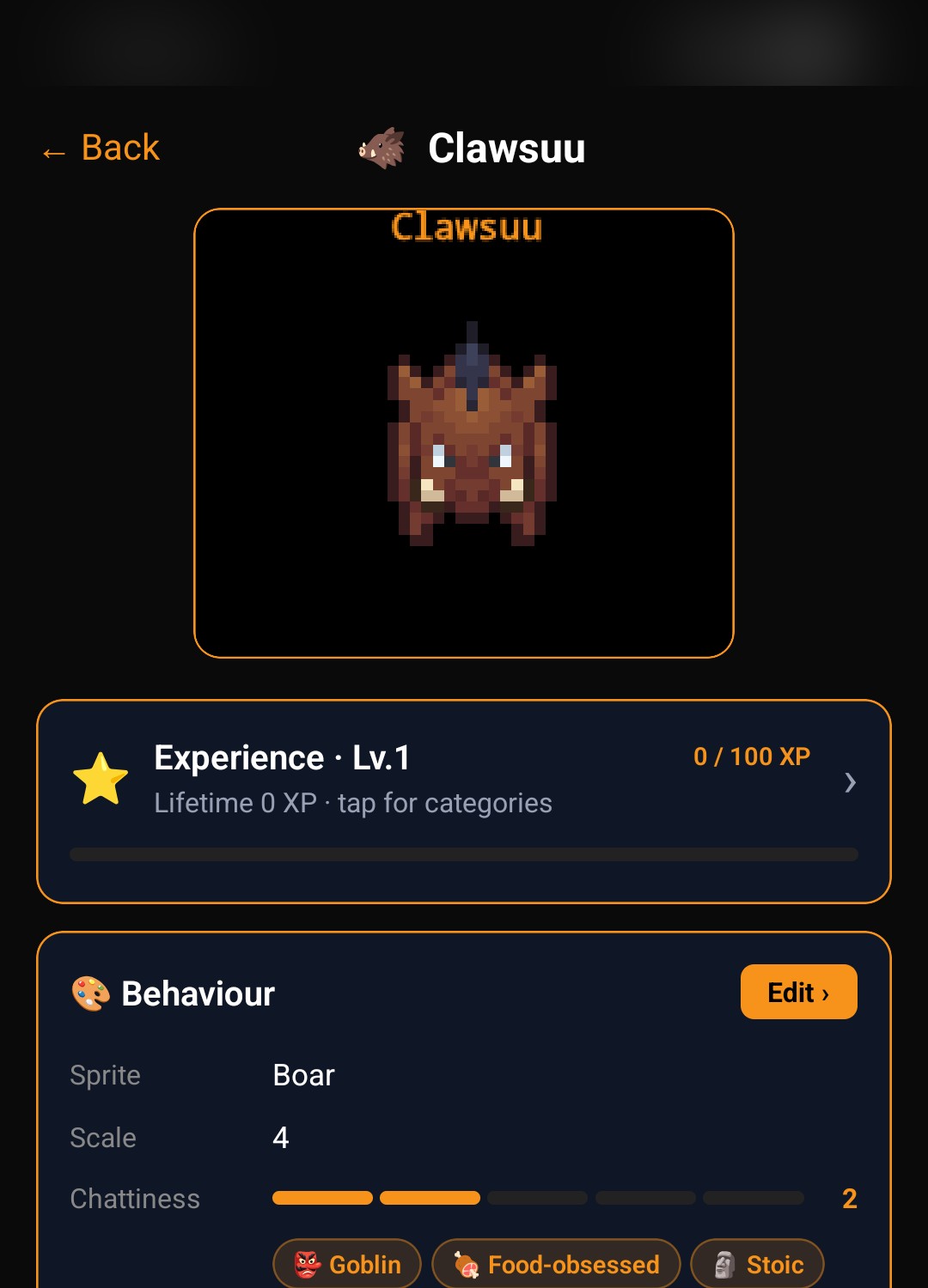 Cyber_Claw Mobile — Companion Settings