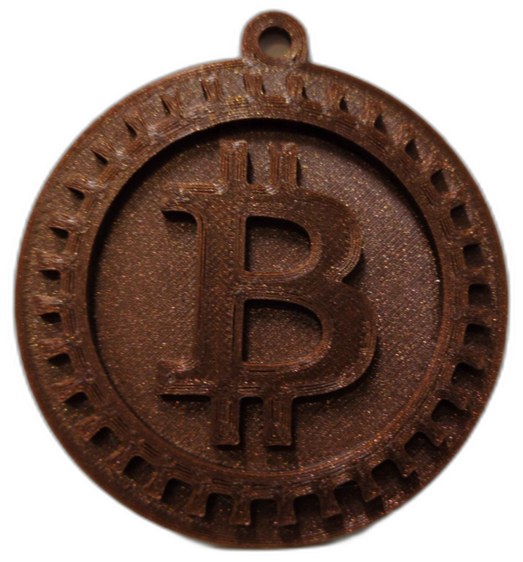 Bitcoin Ornament - Copper