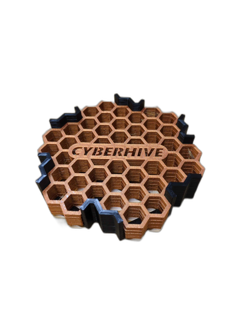 CyberHive Coaster Set - Copper & Black
